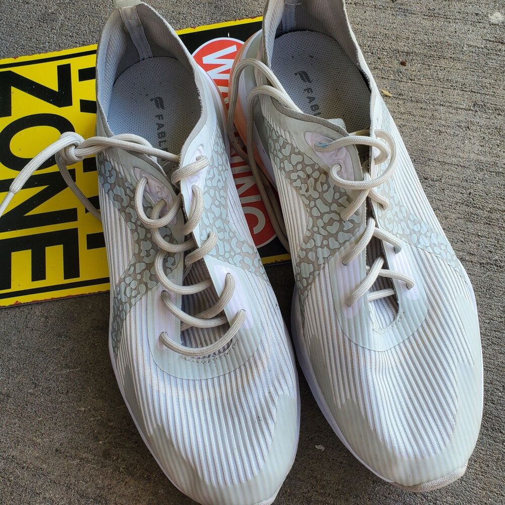 Fabletics Shoes  Manhattan Air Performance Sneakers Beige Lace Up Low To Size 10